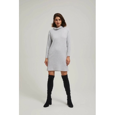 Moodo Turtleneck dress šedá