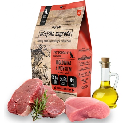 Wiejska Zagroda hovädzie s morčacím mäsom 2 kg
