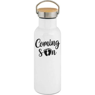 123TRIKO termoska Coming Soon, černý potisk 500 ml narozeniny