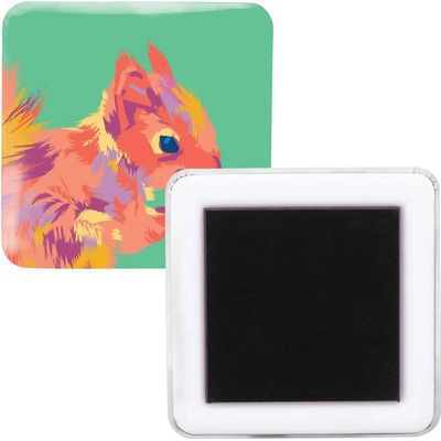 MagBadge Square magnet na ledničku: bílá