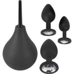 You2Toys Комплект от 3бр. анални разширители и душ Black Velvets