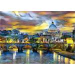 Educa - Puzzle St. Peter s Basilica And The St. Angelo Bridge - 1 500 piese