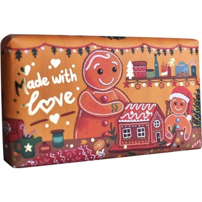 English Soap Company Vianočné tuhé mydlo Perníček Pomaranč & Škorica 190 g
