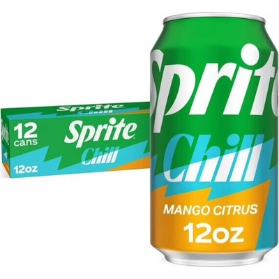 Sprite Chill sycený nápoj s příchutí limetky, manga a citrusů 12 x 355 ml