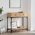 vidaXL Конзолна маса, дъб сонома, 75x34, 5x75 см, инженерно дърво (833399)