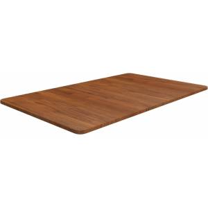 vidaXL Плот за баня тъмнокафяв 100x60x1, 5 см обработено масивно дърво (343027)