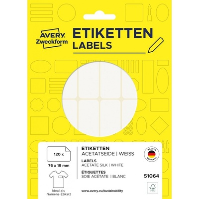 Avery Zweckform 51064 bílá 76 x 19 mm 120 ks