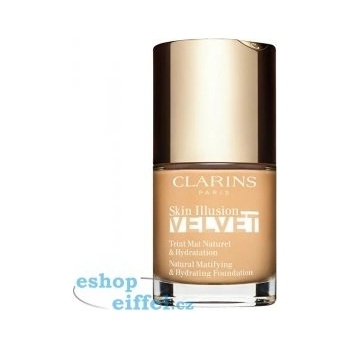 Clarins Skin Illusion Velvet Tekutý make-up s matným finišem s vyživujícím účinkem 102.5C 30 ml