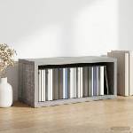 vidaXL Рафтове за CDs Сив Сонома 40 x 17 x 17 см Инженерна дървесина (8012721)