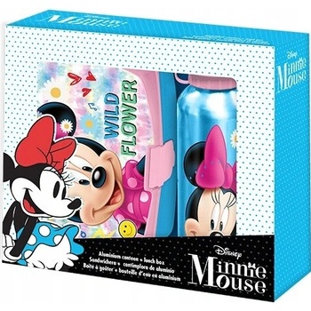Kids Licensing Set box na desiatu + fľaša Minnie Mouse