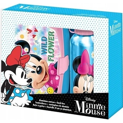 Kids Licensing Set box na desiatu + fľaša Minnie Mouse