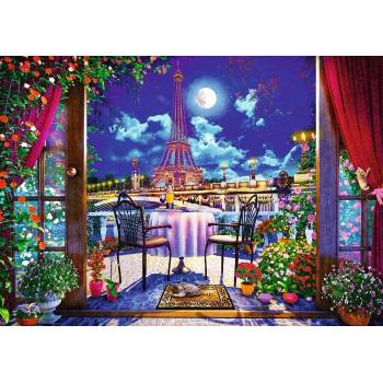 Image 1 of Trefl - Puzzle Premium Plus: Paris in the moonlight - 1 000 piese