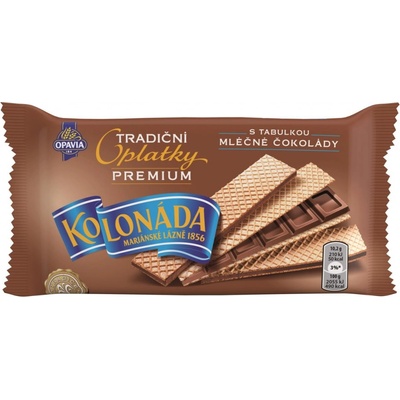 Opavia Kolonáda Oplátky Premium mliečna čokoláda 92 g