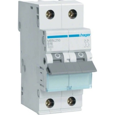 Hager MBN216 16A 2P B