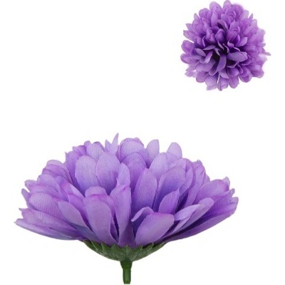 Umelá chryzantéma fialová 9 cm