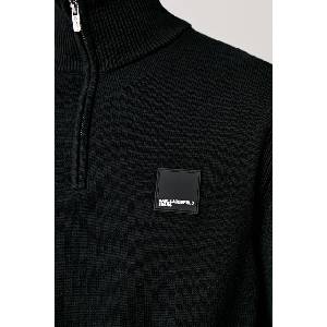 Karl Lagerfeld Jeans пуловер с ниско поло мъжки с памук (B3M18005)