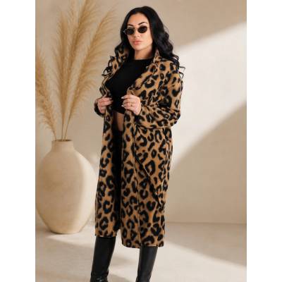 Dámsky kabát Leopard Elegance