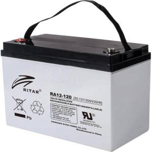 Ritar Оловна батерия RITAR (RA12-120), AGM, 12V, 120 Ah, 407/ 177/ 225 mm, F12(M8) (RITAR-RA12-120) - itmode