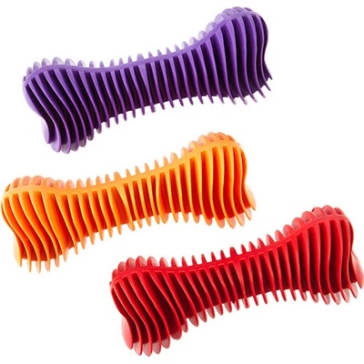 Sum-Plast Hračka pes Kost Dentální žebrovaná plovací 16 cm