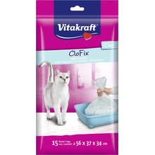 Vitakraft CloFix Vrecká do mačací toalety 56 x 37 x 34 cm 15 ks