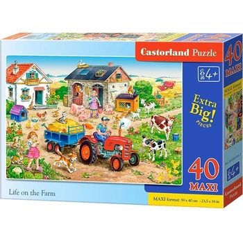 Castorland Life on the Farm 40 MAXI pcs Пъзел 40 броя Анимации (GXP-580541) (GXP-580541)