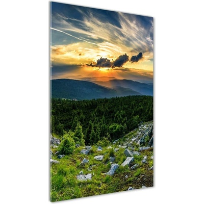 Vertikálny foto obraz fotografie na skle Panoráma hôr 50x100 cm