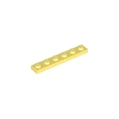Lego 3666 Bright Light Yellow Plate 1 x 6