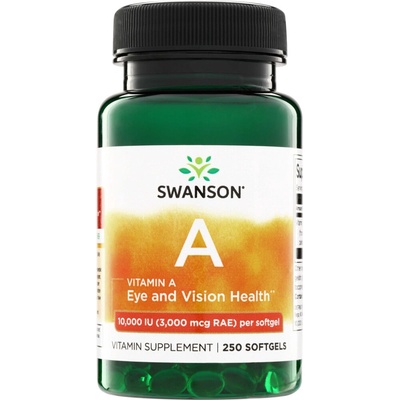 Swanson Vitamín A 10000 iu 250 kapsúl