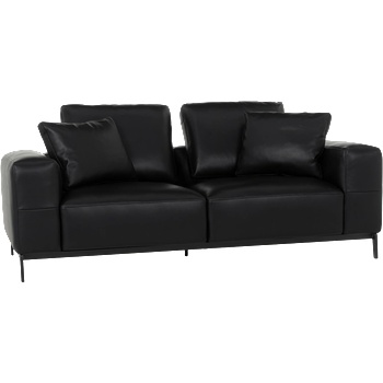 Carmen Кожен диван - двойка hals lux - черен (3551227)