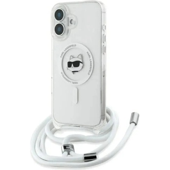 KARL LAGERFELD IML Choupette Head & Cord Magsafe Калъф за iPhone 16 - прозрачен (3666339320560)