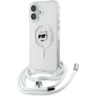 KARL LAGERFELD IML Choupette Head & Cord Magsafe Калъф за iPhone 16 - прозрачен (3666339320560)