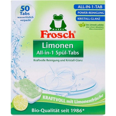 Frosch All-in-1 tablety do myčky Limonen 50 ks BIO