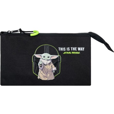 Kstationery Ученически несесер Kstationery - Baby Yoda, Shield Protection (68244)