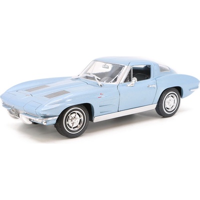 Welly 1963 Chevrolet Corvette Modrá 1:24