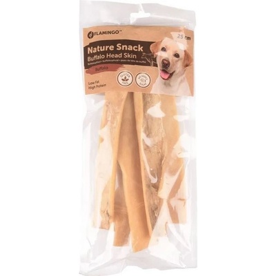 FLAMINGO NATURE SNACK byvolia koža z hlavy 25 cm 200 g