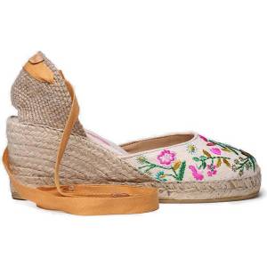 TONI PONS Castell Wedge Espadrilles - Beige (Floral)