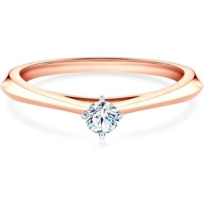 Savicki Zásnubný prsteň The Light dvojfarebné zlato diamant DL R1 1 RB