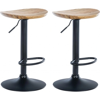 Design-Shop Skelde černá / Natura 2 ks