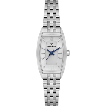 Daniel Klein DK. 1.14107-1 - Дамски часовник, Premium, Кварцов, 21x36.5mm, 3 ATM, Сребрист