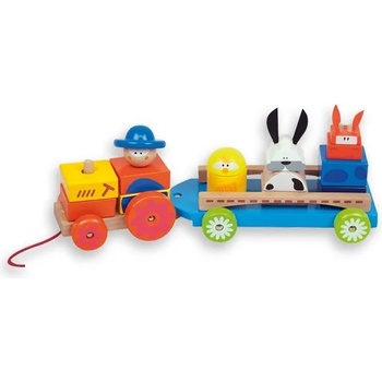 Andreu Toys Сглобяем трактор и платформа с животни Andreu Toys (16352)