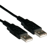 Roline Кабел usb 2.0 a - a, 0, 8 м, черен 11.02. 8908-50 (11.02.8908-50)