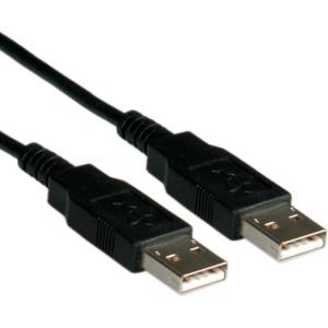 Roline Кабел usb 2.0 a - a, 0, 8 м, черен 11.02. 8908-50 (11.02.8908-50)