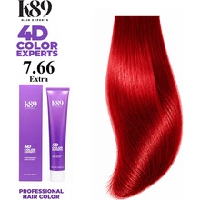 K89 4D Color Experts profesionálna farba na vlasy 7.66 Extra