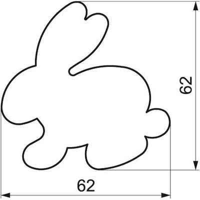 Vykrajovač zajac 6,2 cm - Smolík