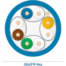 Leviton C6U/FTP-Dca-500BU U/FTP, AWG23, kat. 6, Dca s2 d2 a1, 500m, modrý