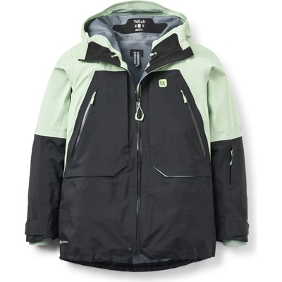 Rab Дамско водоустойчиво яке Rab Women's Khroma Converge Jacket Waterproof jacket - Fig Green / Black - размер 40 (EU) (102-4233-0213)