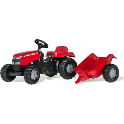 Rolly Toys Šľapací traktor Massey Ferguson + vlečka