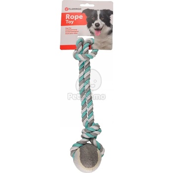 Image 1 of Flamingo Jim Pull Rope - въже с тенис топка, мента S