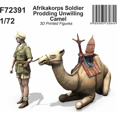Special Hobby Figurka Afrikakorps Soldier Prodding Unwilling Camel 1:72