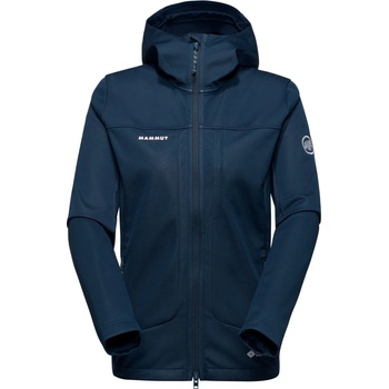 Mammut Дамско софтшел яке Mammut Women's Ultimate VIII Softshell Hooded Jacket Softshell jacket - Marine - размер XS (103-2752-0211)